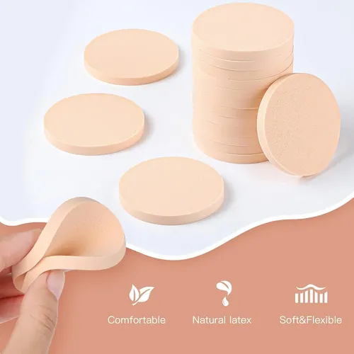 Patelai 100 Pieces Round Makeup Sponges Cosmetic Sponge R…