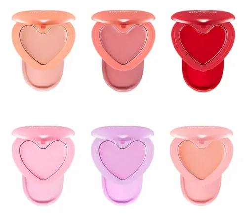 Rubor Crema Lily by Red Cheek Balm Tono 04 Heart Attack Red Vegano