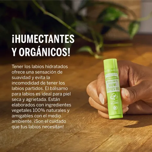 Kit Balsamo Labial Organico Dr Bronner`s 4 Aromas De 4g C/u