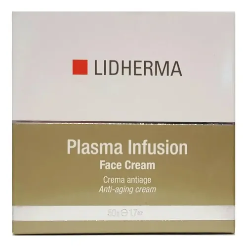 Crema Facial Lidherma Plasma Infusion Antiarrugas Hipoalergénica 55mL