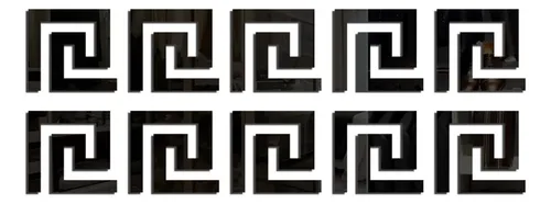 10 Pegatinas De Pared En Plata/dorado/negro Para Armarios