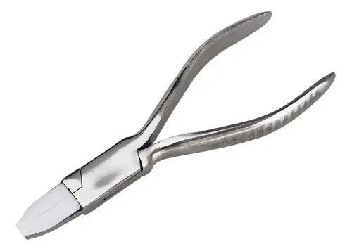 Pinzas Para Cambiar Plaquetas Lentes Media Luna Plata