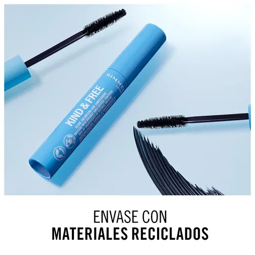 Máscara De Pestañas Rimmel Kind & Free Color 001 Black