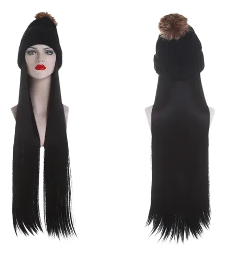 Peluca Gorro Pelugorra Invierno Extensión Super Larga Hw10