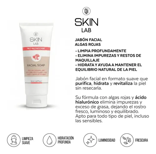 Skin Lab Jabón Facial Algas Rojas Hidratante X 150 Ml