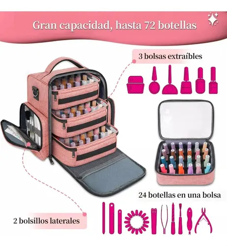 Maletin De Maquillaje Organizadordeesmaltesbolsaorganizadora