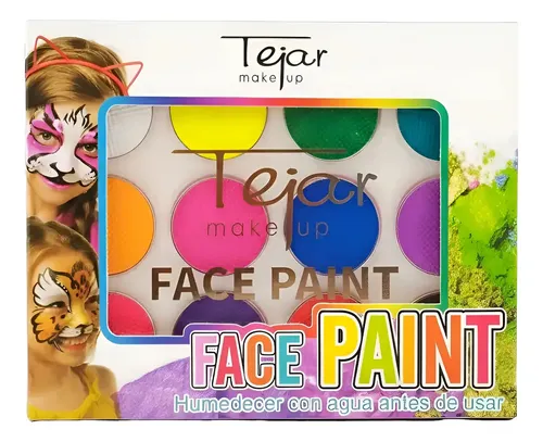Maquillaje Artistico Facial Face Paint 12 Colores Tejar