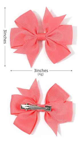40 Lazos Para El Pelo De 3 Pulgadas Para Niñas, Cinta De &&%