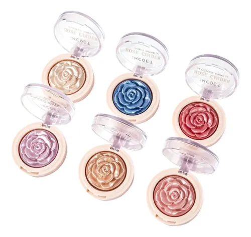 Shcoety Iluminador 3d 6 Tonos Rose Rubor Contorno Cuerpo Car