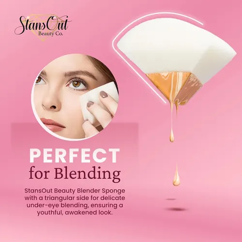 Stansout Memory Foam Makeup Sponge  No-water-needed Blen…