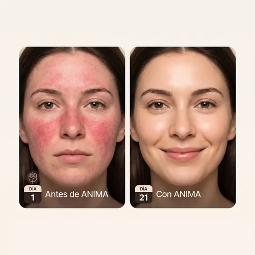 Anima Crema Natural Rosácea Y Acné 110 G Pack 6 Meses
