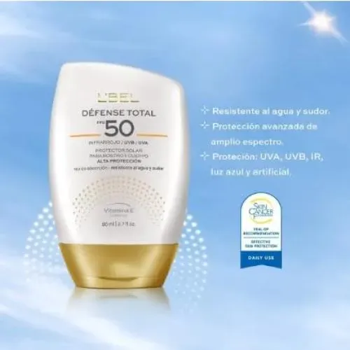 Protector Solar Spf 50 L’bel 80 Ml Crema Rostro Y Cuerpo
