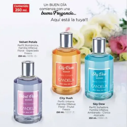 Colonia Para Mujer Candela Velvet Petals