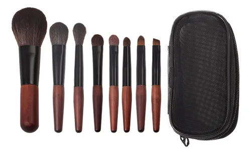 Miniset De Maquillaje Portátil Pequeño Con Brochas Para Somb