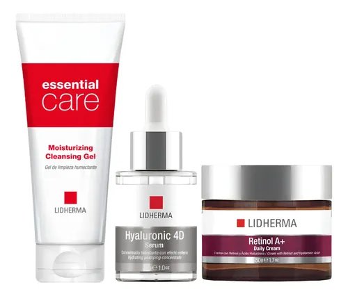 Rutina Skincare Piel Mixta Antiage Retinol Lidherma
