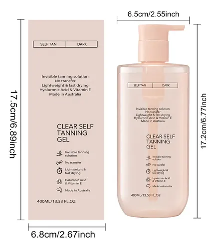 Gel Autobronceador Transparente, Paquete De 2