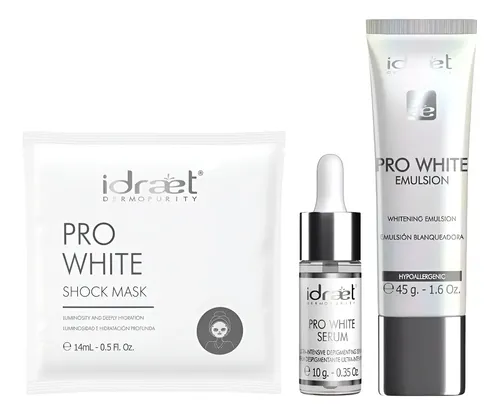 Rutina Skincare Noche Manchas Blanqueadora Pro White Idraet