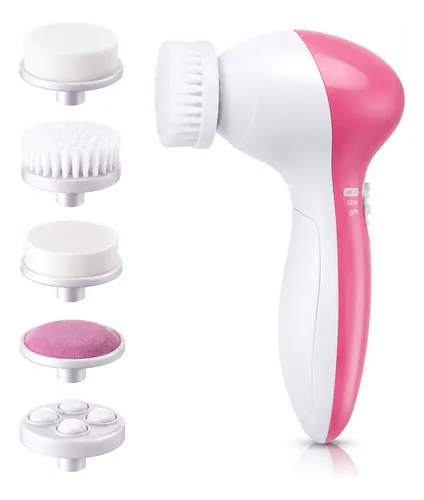 Cepillo Limpiador Facial Masajeador Exfoliante 5 En 1