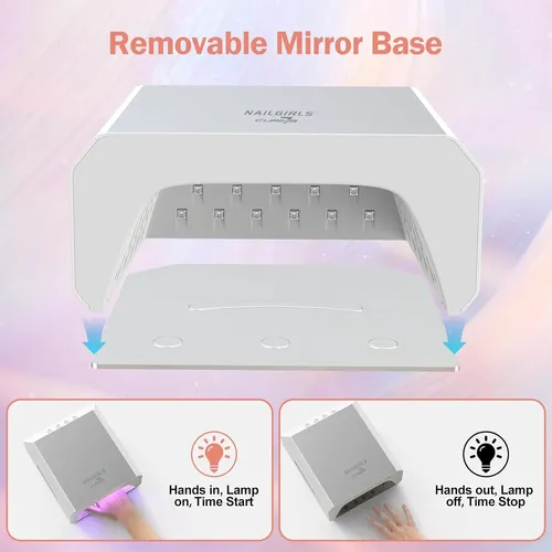 Lámpara Uv Led 60w Recargable Para Uñas Gel Profesional