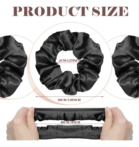 Cintas De Satén De Seda Scrunchies Giegxin, 80 Piezas, Para
