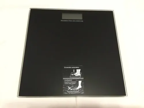 Balanza Personal Digital Electronica Baño Ultra Slim Color Negro