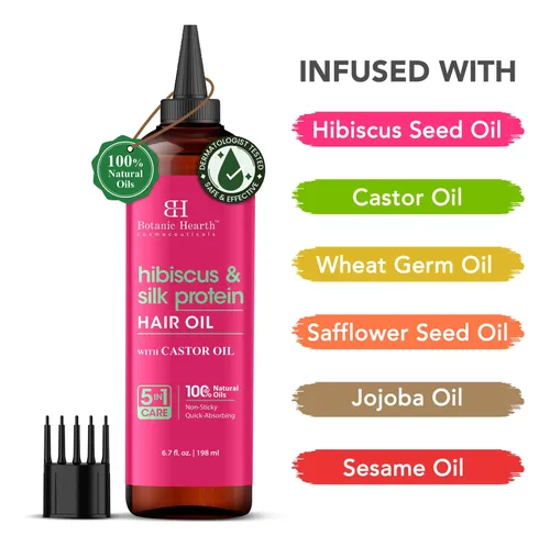 Aceite Capilar Botanic Hearth Hibiscus Proteína Seda 198ml