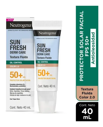 Protector Solar Neutrogena Oil Control Color Fps 50+ 40ml