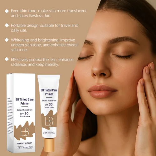 La Crema Bb Protectora Amz (color Trigo) Cubre Las Imperfecc