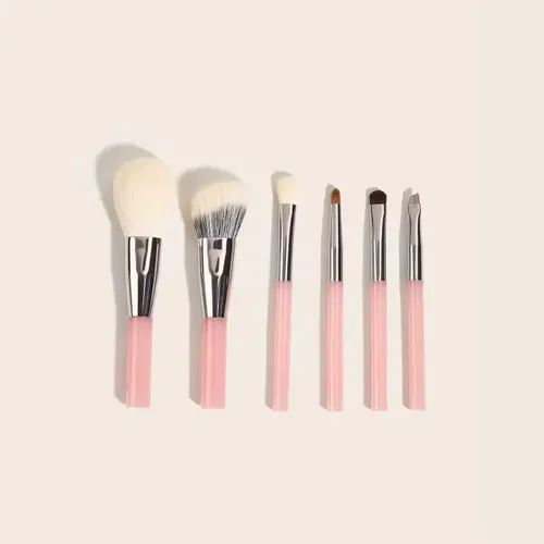 Set Brocha Para Maquillaje Enrollable X6 Pcs