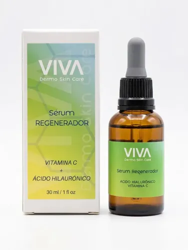 Sérum Regenerador Viva Dermo Skin Care Con Ácido Hialurónico Y Vitamina C 30ml