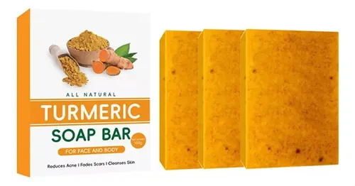 Jabón Aclarador De Cúrcuma 3