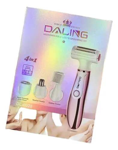 Depiladora Eléctrica 4 En 1 Portatil Usb Cuerpo Cara Daling
