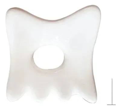Placa De Gua Sha De Cerámica Para Masaje Facial Antiarrugas