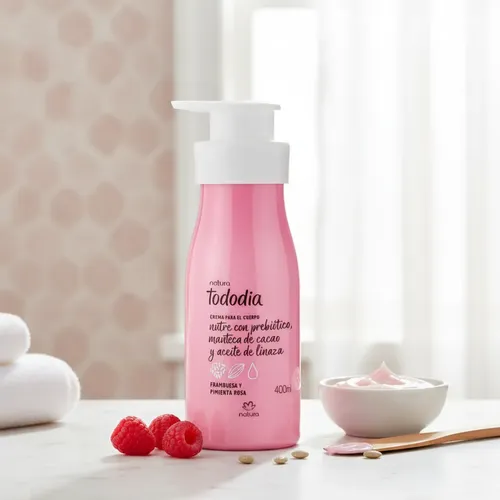Natura Crema Tododia Frambuesa Y Pimienta Rosa 400ml