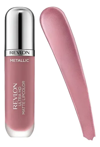 Labial Revlon Ultra Hd Matte Lipcolor Metallic Tono 680 Glam
