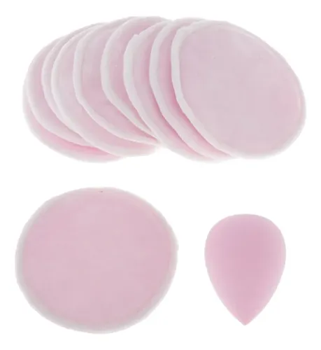 10x Almohadillas Desmaquilladoras Reutilizables Para Rosado