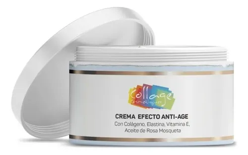 Crema Anti Edad Collage 250g Con Ácido Hialurónico Y Vitamina E