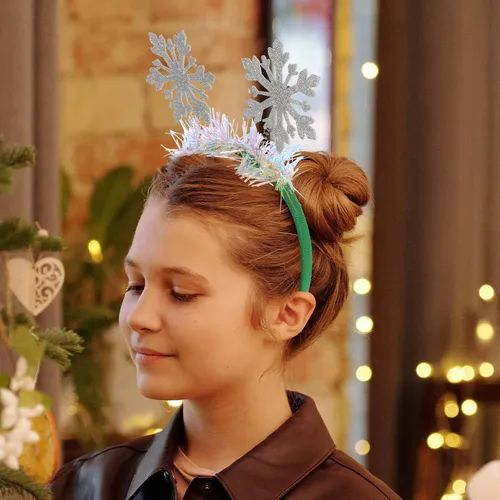 Diadema Con Forma De Copo De Nieve, Ligera, Para Fiesta De N