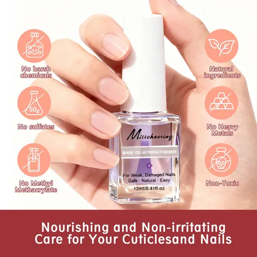 Base Tratamiento Uñas 12ml Niveladora Crecimiento Endurecedo