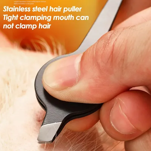 Pinza Para Cejas Y Barba En Acero Inoxidable