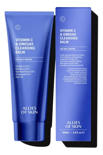 Bálsamo Limpiador Allies Of Skin Con Vitamina C Y Omegas 100