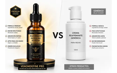 Venomdefine Pro Aceite Reafirmante Masculino 4×3