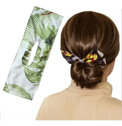 Bandas Para El Pelo De Bollo De Moda Para Mujer, C