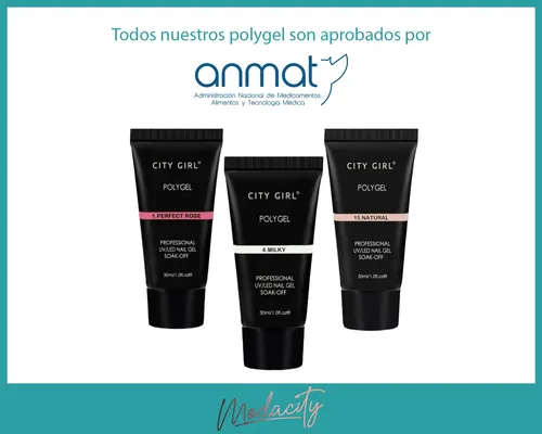 Kit Polygel Uñas Semipermanentes Manicura Tips Solucion