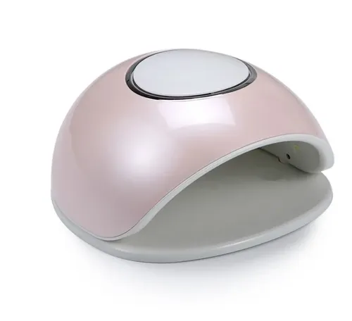 Cabina LED UV Uñas TimeToGlam Rosa Perlada Con Temporizador 48W