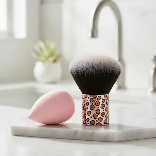 Set De Brocha Más Esponja Avon