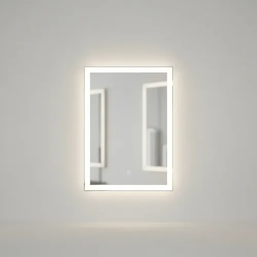 Espejo 6 Con Luz Led Touch 24w Deco Baño Moderno 60×80 Cm Sin Marco