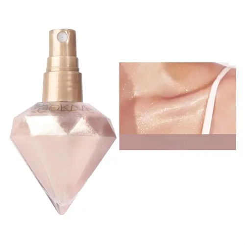Spray Fijador Iluminador Líquido, Bruma De Maquillaje Shimme