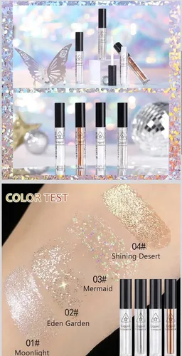 Juego De 4 Delineadores De Ojos Líquidos Maquillaje Coreano