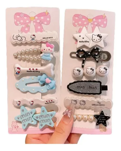 B Accesorio Moda Pasador Cabello Diseño Hello Kitty B